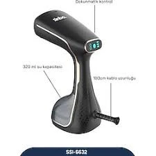 Sinbo Dikey Buharlı Kırışıklık Giderici 1640W Dokunmatik Kontrollü Güçlü Buhar Alüminyum Taban - Resim 3