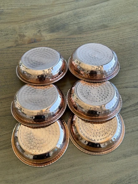 Bakır Sunumluk - Çerezlik Kase. 12 cm. - Resim 4