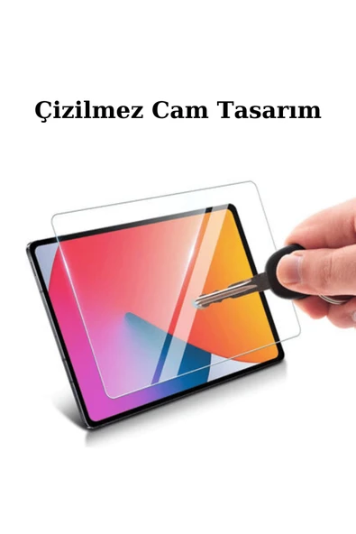 iPad 10.9 inç 10.Nesil Fuchsia Tablet Temperli Cam Ekran Koruyucu - Resim 6