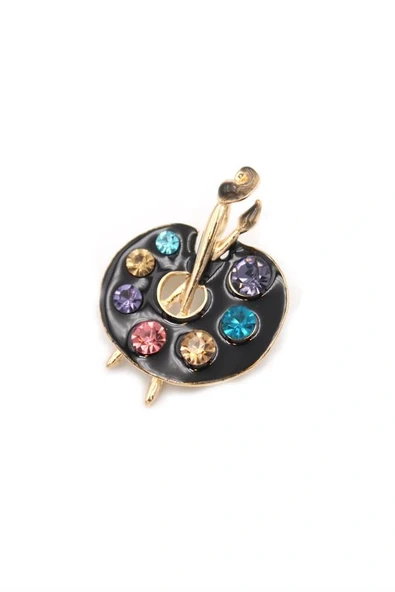 LitaeTrend Palet Broş - Siyah ürün görseli 1