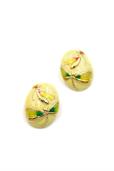 LitaeTrend Yusufçuk Küpe - Sarı - Resim 2