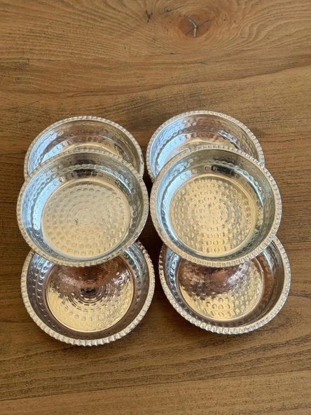 Bakır Sunumluk - Çerezlik Kase. 12 cm. - Resim 2