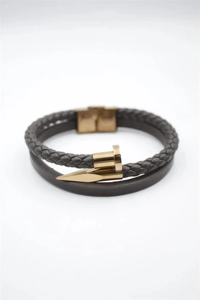 LitaeTrend Deri Çivi Bileklik - Rose ürün görseli 1