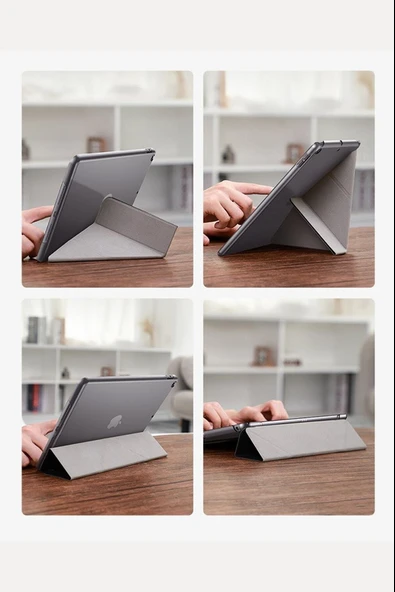 Apple iPad Air 10.9 2022 (10.Nesil) Kalemlikli Katlanabilen Kılıf - Resim 5