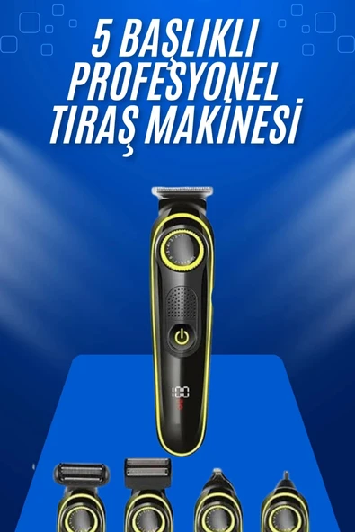 CEYLAN ADAM Tıraş Makinesi Şarjlı 5 Başlıklı Burun ve Kulak Temizleme ürün görseli 1