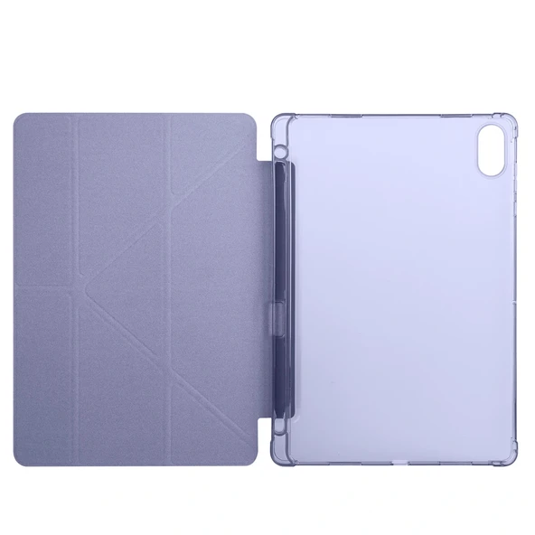 Honor Pad X8A Kılıf Zore Tri Folding Kalem Bölmeli Standlı Kılıf - Resim 3
