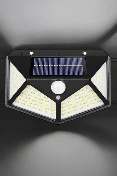 CEYLAN ADAM Güneş Enerjili Bahçe Aydınlatma Lambası Solar 100 Led Lamba - Resim 5