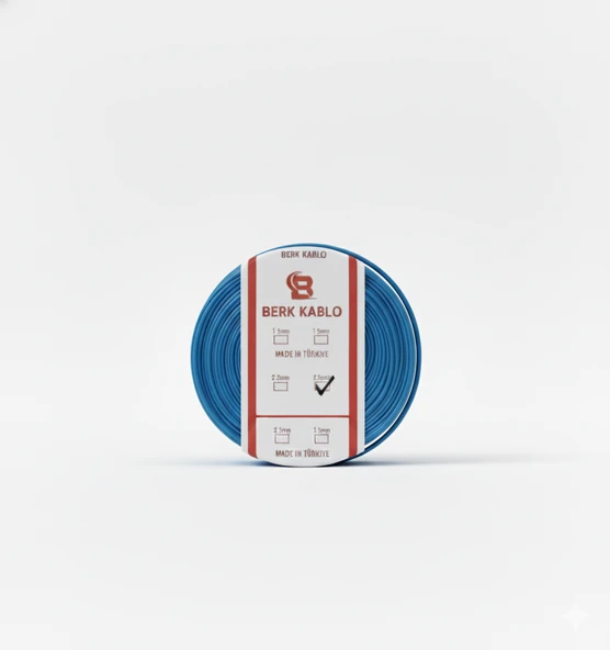 2.5 MM CCA NYA TAM KESİT MAVİ 100 METRE ürün görseli 1
