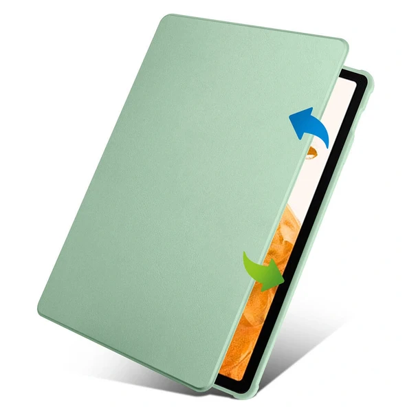 Galaxy Tab S10 Plus Kılıf Zore Termik Kalem Bölmeli Dönebilen Standlı Kılıf - Resim 8