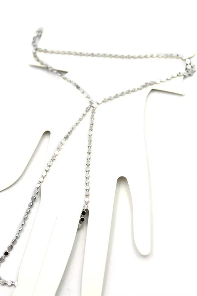 LitaeTrend Ezme Zincir Şahmeran - Gümüş - Resim 2