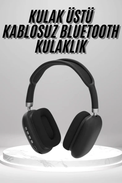 CEYLAN ADAM Kulak Üstü Kablosuz Bluetooth Kulaklık Yumuşak Süngerli SD Kart Girişli ürün görseli 1