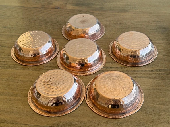 Bakır Sunumluk - Çerezlik Kase. 12 cm. - Resim 5