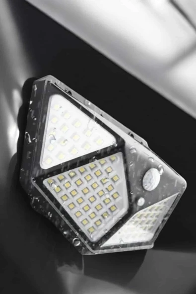 CEYLAN ADAM Güneş Enerjili Bahçe Aydınlatma Lambası Solar 100 Led Lamba - Resim 2