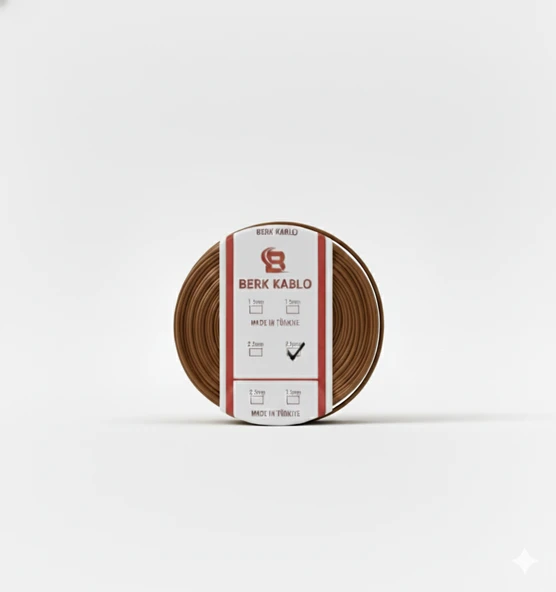 2.5 MM CCA NYA KAHVERENGİ TAM KESİT 100 METRE ürün görseli 1