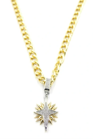 LitaeTrend Kuzey Yıldızı Kolye - Altın ürün görseli 1