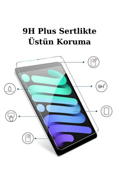 iPad 10.9 inç 10.Nesil Fuchsia Tablet Temperli Cam Ekran Koruyucu - Resim 4