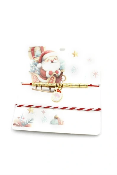 LitaeTrend Yeni Yıl İp Bileklik - Kırmızı ürün görseli 1