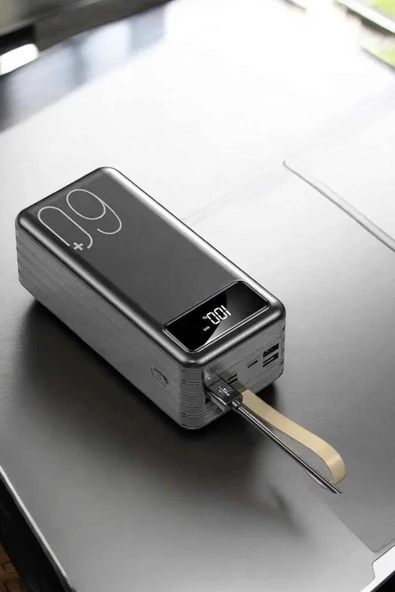CEYLAN ADAM Powerbank 60.000 MAH Dijital Göstergeli 4 Portlu Taşınabilir - Resim 3