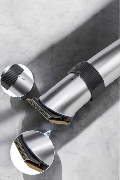 CEYLAN ADAM Erkeklere Özel Şarjlı Saç ve Sakal Kesme Tıraş Makinesi Seti - Resim 4