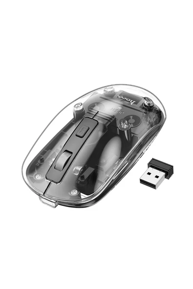 Hoco GM29 2.4G Mysterious Business Çift Modlu Sessiz Kablosuz Mouse - Resim 2