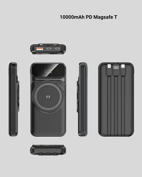 CEYLAN ADAM Kablosuz 15W Şarj Destekli 10000 mAh Taşınabilir Powerbank – Hızlı Şarj Özellikli - Resim 2