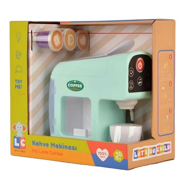 CEYLAN ADAM  Dokunmatik Ekranlı ve Sesli Oyuncak Kahve Makinesi - Resim 3