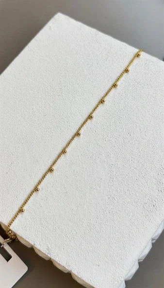 LitaeTrend Boncuklu Yıldız Bileklik - Altın ürün görseli 1