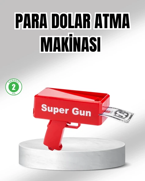 CEYLAN ADAM Super Money Gun Para Saçma Tabancası Yüksek Atış Güçlü Kırmızı Model ürün görseli 1