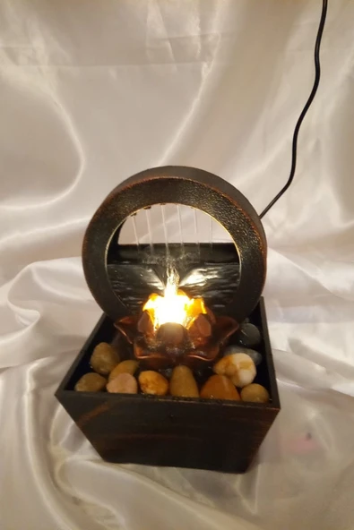 Su Şelalesi Hava Nemlendirici Led Işıklı Su Perdesi - Resim 3