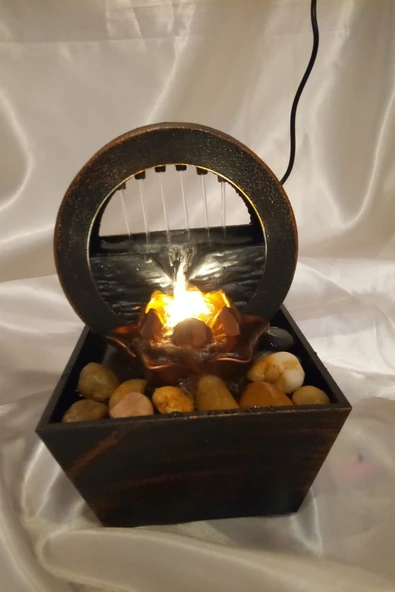 Su Şelalesi Hava Nemlendirici Led Işıklı Su Perdesi - Resim 2