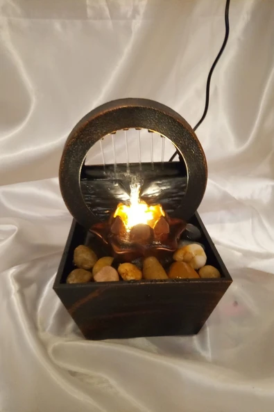 Su Şelalesi Hava Nemlendirici Led Işıklı Su Perdesi - Resim 6