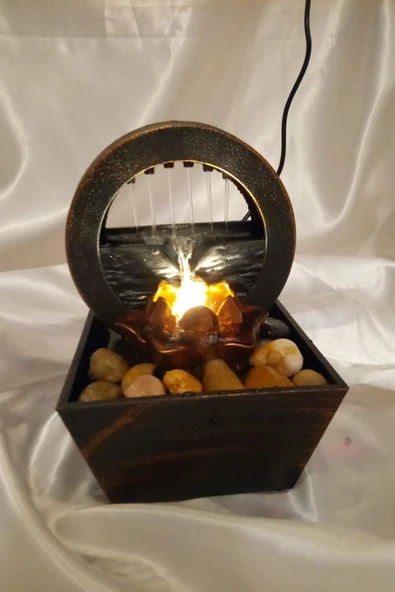 Su Şelalesi Hava Nemlendirici Led Işıklı Su Perdesi - Resim 5