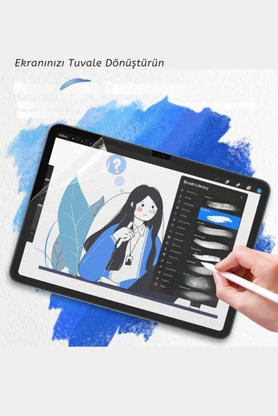 iPad Air 13 2025 M3 Çip Uyumlu Paper Like Ekran Koruyucu Gerçek Kağıt Hissi Parlama Önleyici - Resim 2