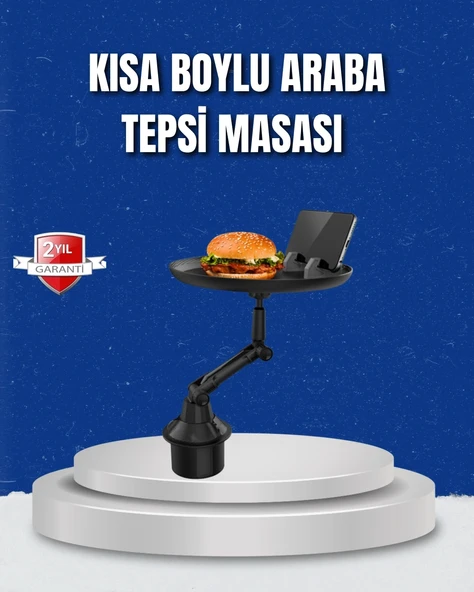 CEYLAN ADAM Ayarlanabilir Araç İçi Bardaklık Tepsisi 9 İnç Geniş Alan ve Telefon Standlı ürün görseli 1