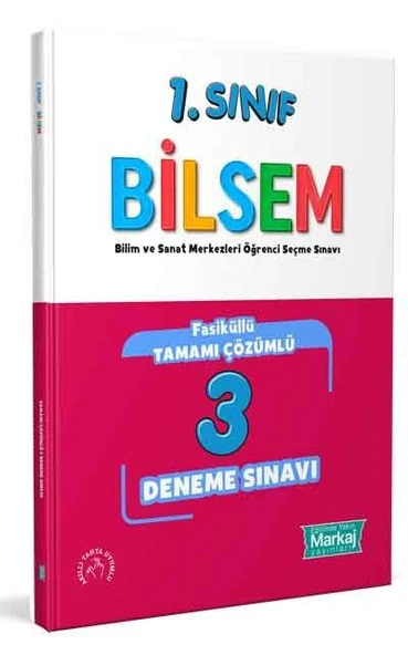 1. Sınıf Bilsem Çözümlü 3 Fasikül Deneme Sınavı Markaj Yayınları ürün görseli 1
