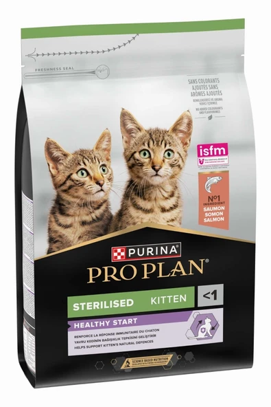 Proplan kitten sterilised somonlu 3kg kısırlaştırılmış yavru kedi maması ürün görseli 1