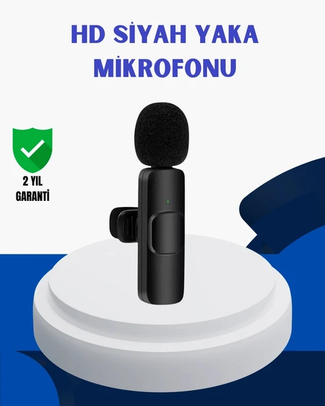 CEYLAN ADAM iPhone İçin Çift Mikrofonlu Telsiz Yaka Mikrofonu 360 Derece HD Ses ürün görseli 1