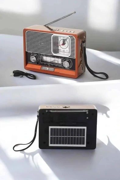 CEYLAN ADAM Nostaljik Radyo USB,AUX Ve SD Kart Girişli Bluetooth Bağlantılı - Resim 5