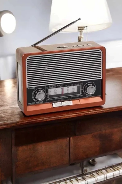 CEYLAN ADAM Nostaljik Radyo USB,AUX Ve SD Kart Girişli Bluetooth Bağlantılı - Resim 3