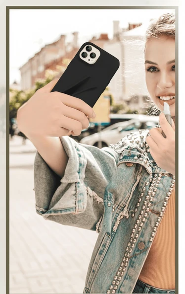 iPhone 16 Pro Max Lip Gloss Kılıf Siyah - Resim 5