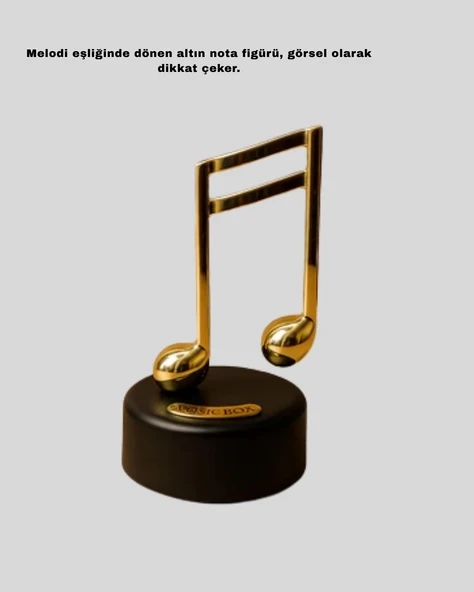 CEYLAN ADAM Nota Figürü Müzik Kutusu Melodious Model - Resim 5