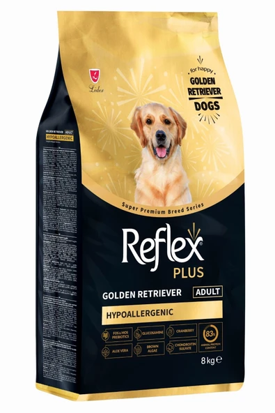 Reflex plus golden retriever adult 8kg (hypoallergenic) hipoalerjenik köpek maması yetişkin ürün görseli 1