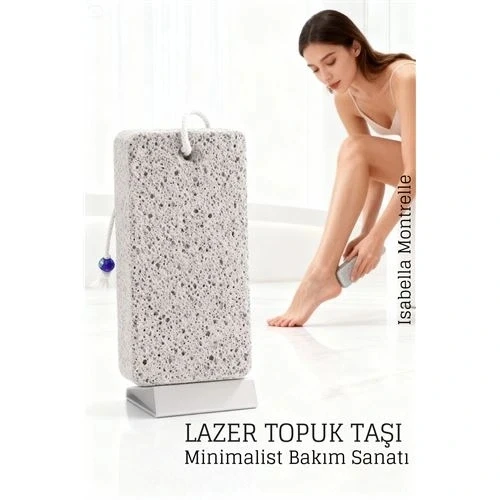 CEYLAN ADAM Lazer Kesim Doğal Ponza Topuk Taşı – Ayak Bakımı İçin Profesyonel Cilt Temizleyici ürün görseli 1