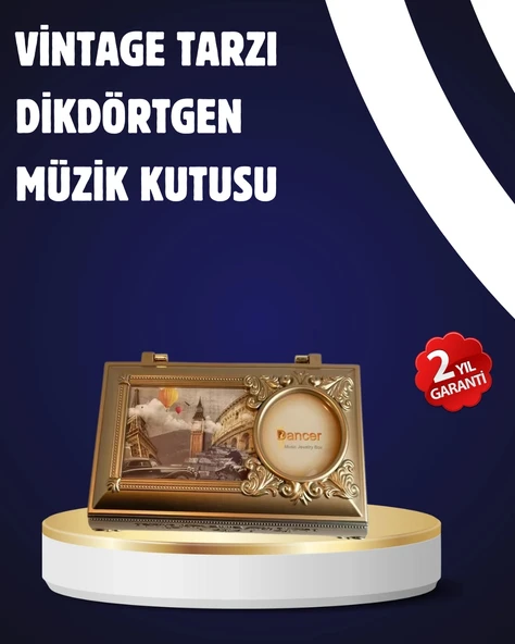 CEYLAN ADAM Piyano Tasarım Müzik Kutusu Balerin Figürü ve Takı Bölmeli ürün görseli 1