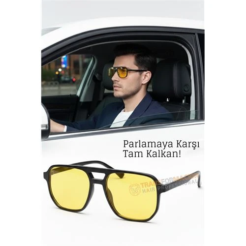 Gece Sürüş Görüş Parlama Önleyici  Gece Gözlüğü Sis Far Işık Önleyici Anti-Fog Gözlük ürün görseli 1