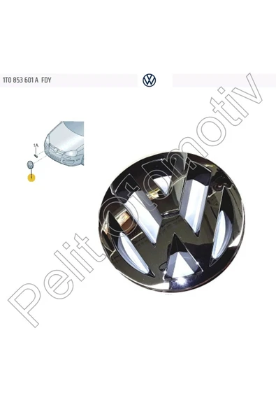 Caddy (2004-2011) Ön Panjur Arması 1t0853601a - Resim 2