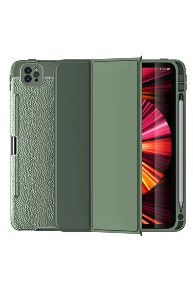 iPad Pro 11 (2020) Kılıf Tablet Focus Silikon - Yeşil ürün görseli 1