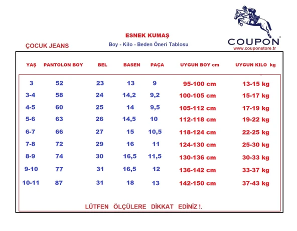 Erkek Çocuk Jean Pantolon / Açık Mavi - Esnek Kumaş - Resim 4