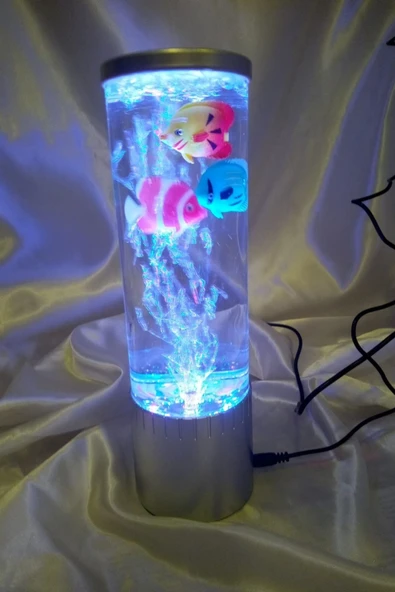 Hava Nemlendirici Led Işıklı Akvaryum ölmeyen Balık - Resim 8