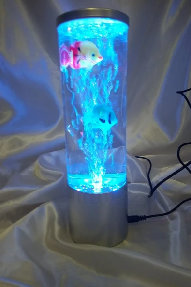 Hava Nemlendirici Led Işıklı Akvaryum ölmeyen Balık - Resim 6